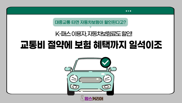 [카드뉴스] K-패스 이용자, 자동차...